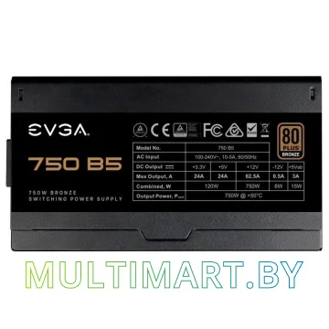 Блок питания EVGA 750W B5 (220-B5-0750-V2)